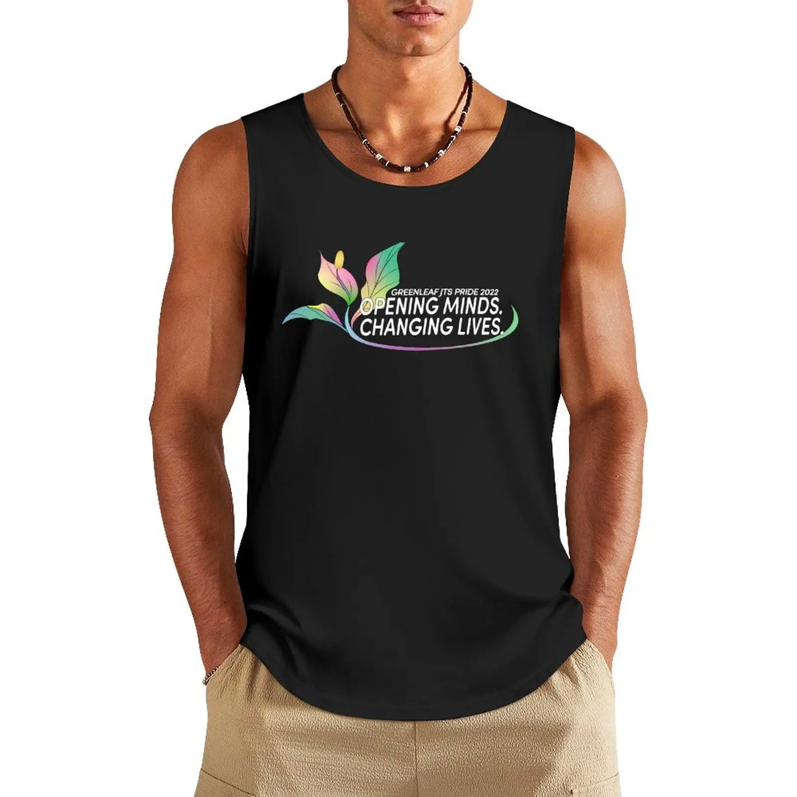 

Майка Greenleaf Pride 2022, Мужская футболка для фитнеса, мужская одежда