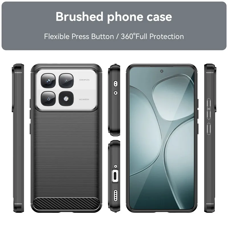 Premium Shockproof Silicone Protective Case for 6.67-inch Smartphones