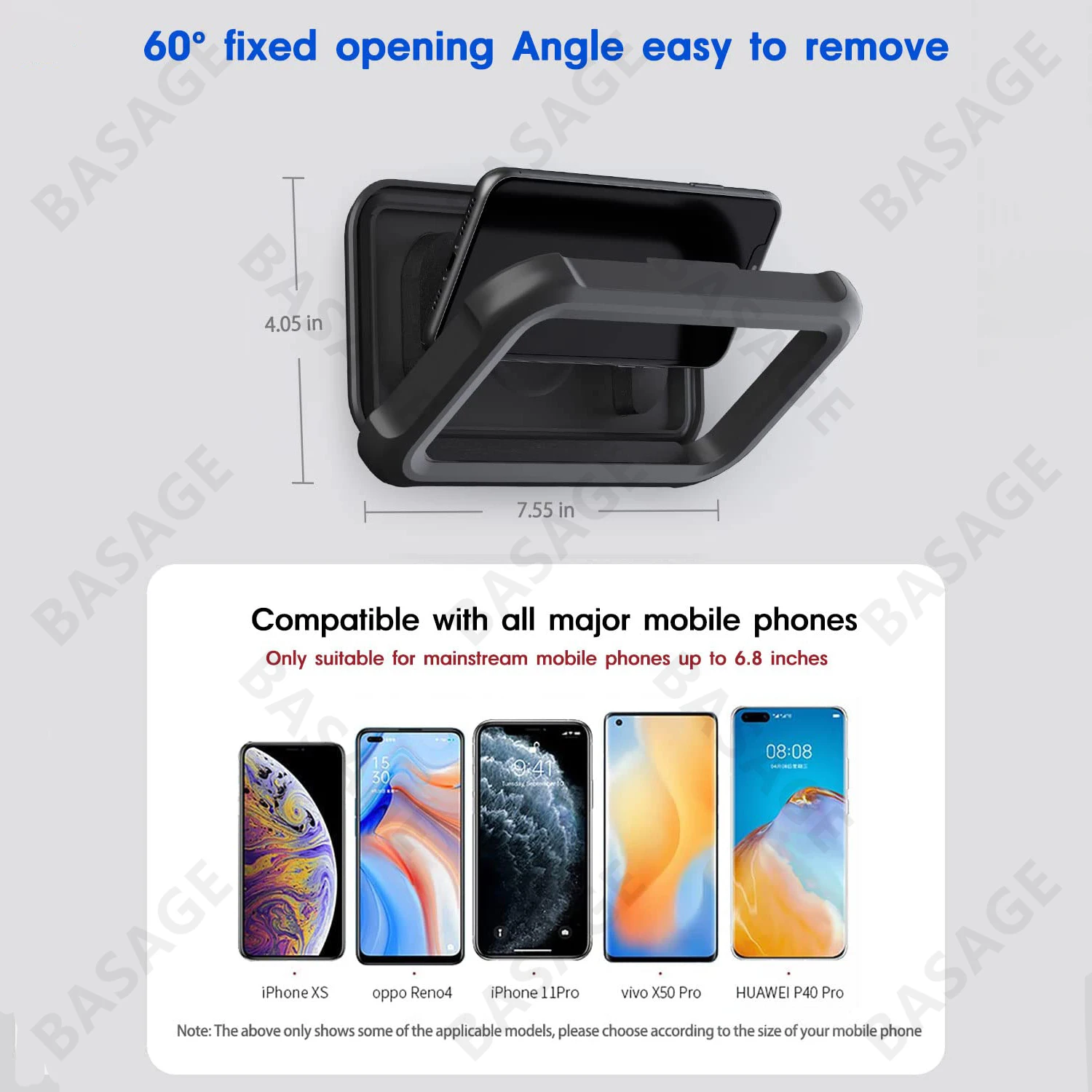 Shower Phone case Waterproof 480° Rotation, Anti-fog Touch Wall