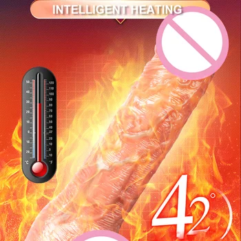 Heating Realistic Thrusting Dildo Vibrator for Woman Soft huge Big Dick Penis G Spot Vagina anus Masturbator Sex Toys for adult 4