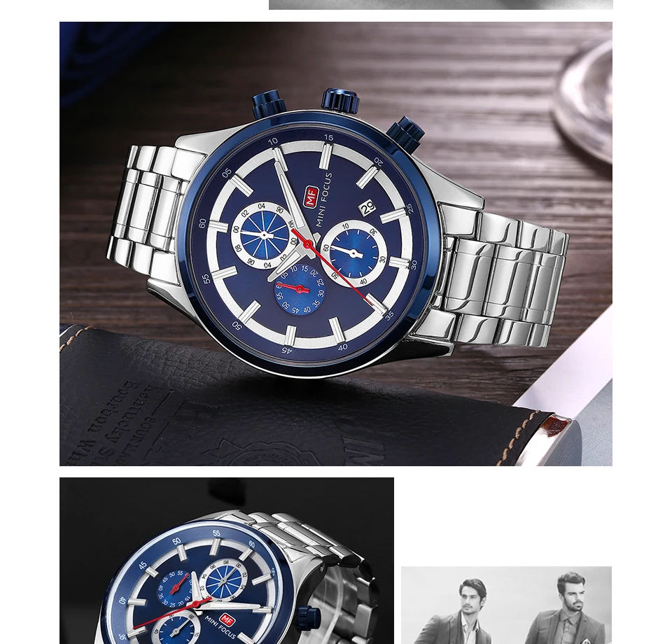 MINI FOCUS Quartz Watch for Men Waterproof_voghion.com