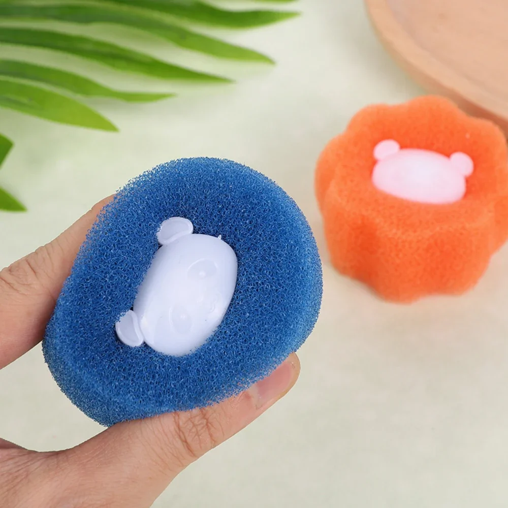 1-10pcs Downy Pet Laundry Hair Fabric Softener Remover Washing Capsules Reusable Spherical Machine Filter Cotton Patch Cats Fur