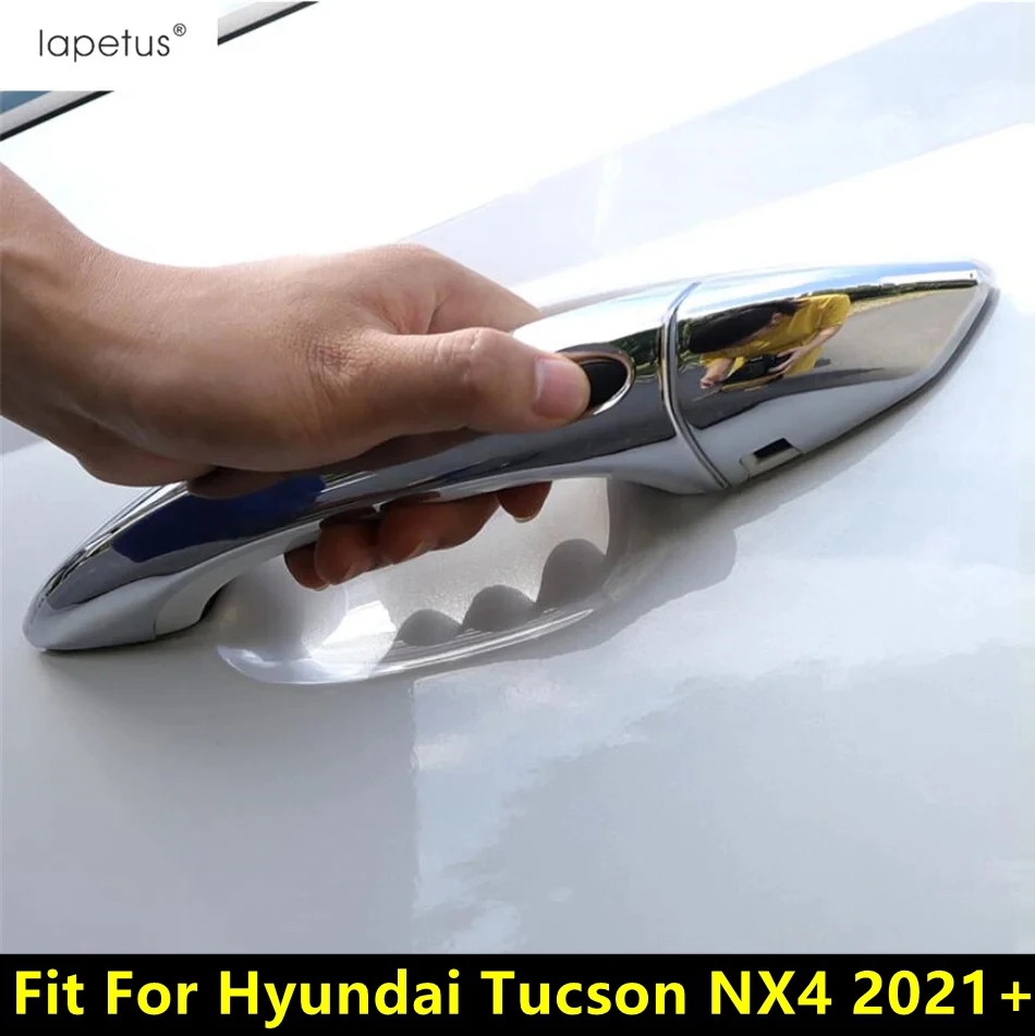 

Car Door Handle Protection Decoration Cover Trim For Hyundai Tucson NX4 2021 - 2023 Chrome / Carbon Fiber Exterior Accessories