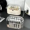 20 Slots Lipstick Holder Display Case With Lid Lipstick Organizer Storage with Dust Lid Clear Acrylic Cosmetic Makeup Organizers 4