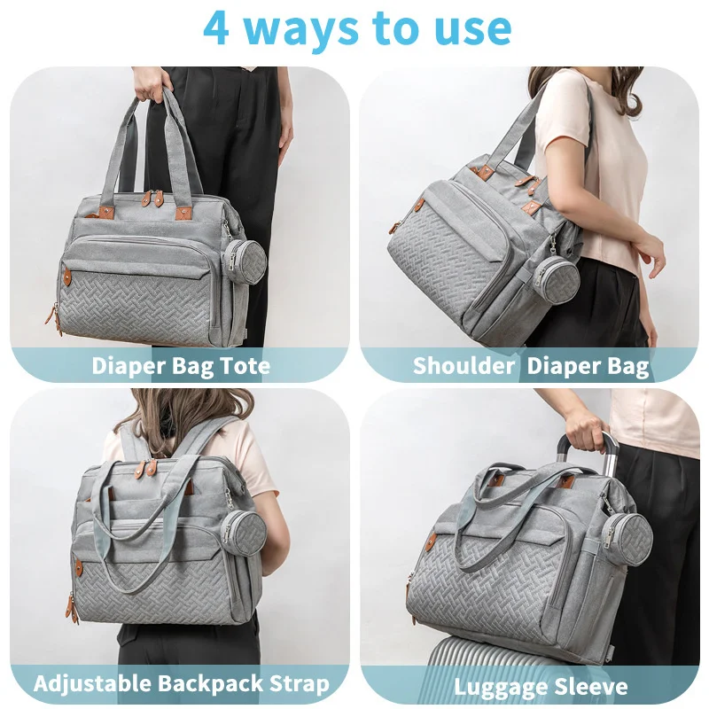 Baby Diaper Bag Large Capacity Multifunction Travel Nappy Backpacks Baby Stuff Maternity Bags Outdoor Mommy Bag Baby Nursing - 5