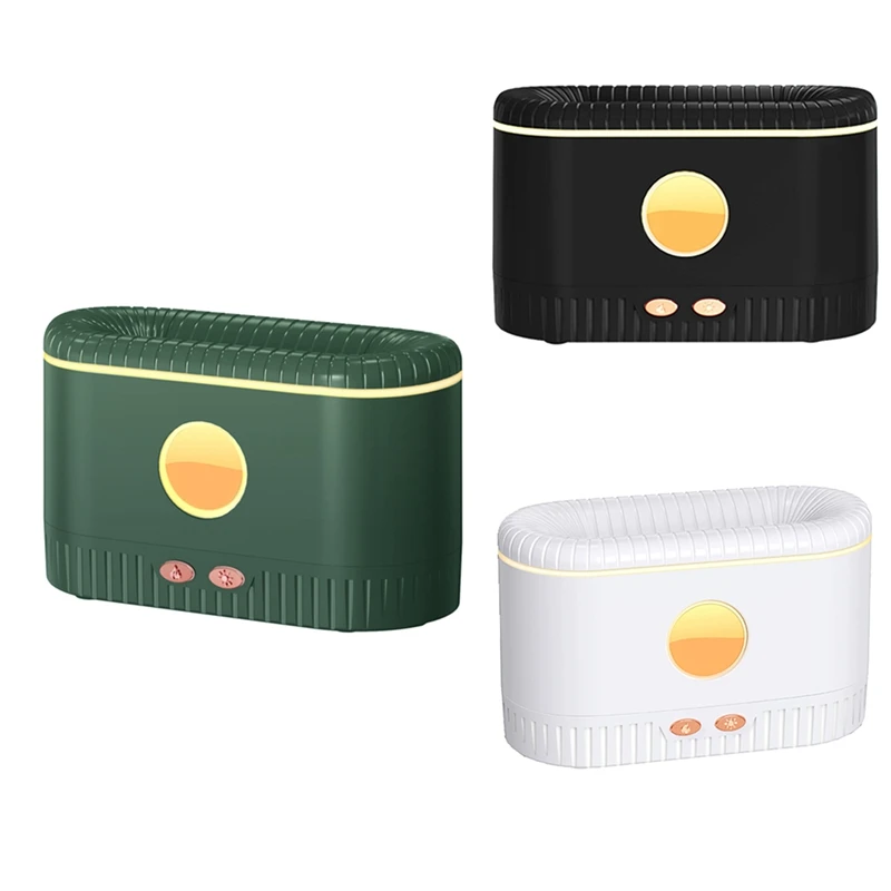 Ultrasonic Air Humidifier Aroma Diffuser Simulation Flame Light Silent Aromatherapy Essential Oil Difusor