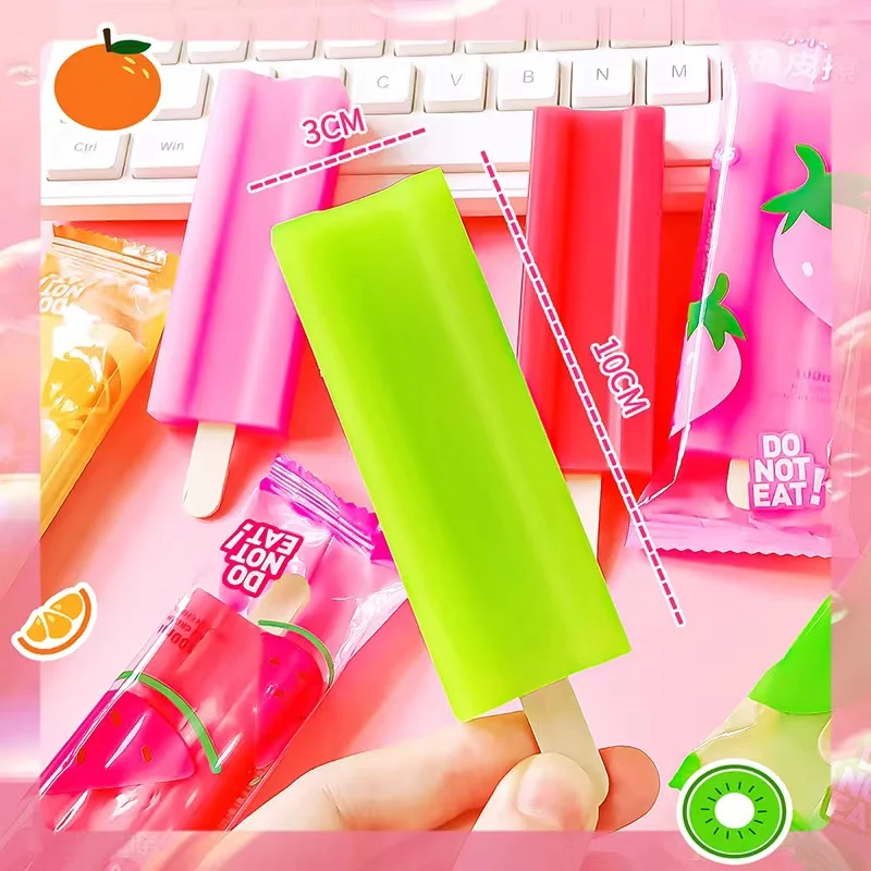 Pencil Eraser Kawaii School Teacher Gift Office Supplies Classroom Back To School Ice Cream Rubber cute things pencil eraser