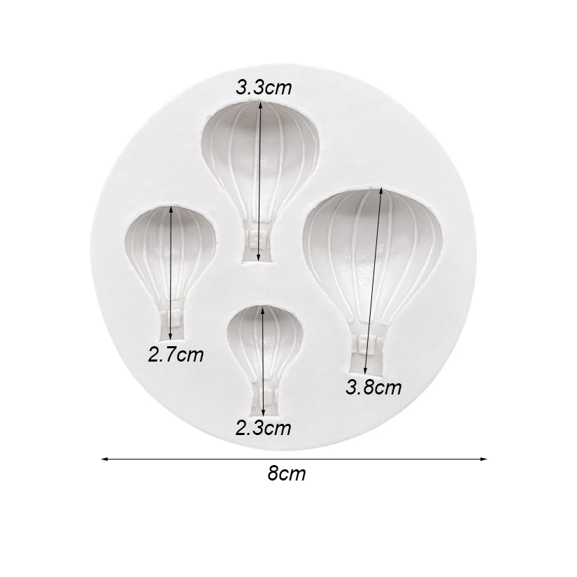 Heißer Luft Ballon Silikon Kuchen Backform Sugarcraft Schokolade Cupcake Backform Harz Werkzeuge Fondant Kuchen Dekorieren Werkzeuge – Detail 14