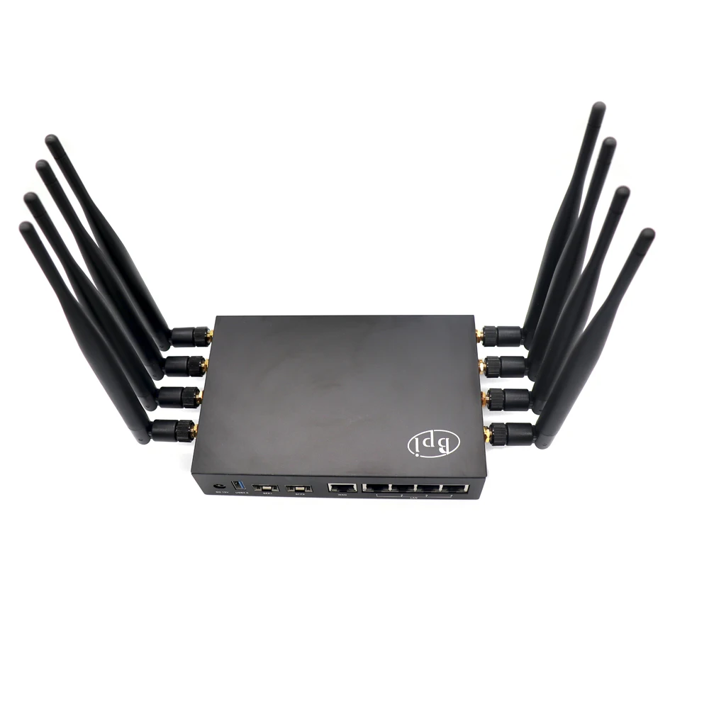 Banana Pi BPI R3 MediaTek MT7986 quad core Router Development Board 2G DDR RAM 8G eMMC Flash Support Wi-Fi6 5 GbE network port single board computer,mini development board,smart router