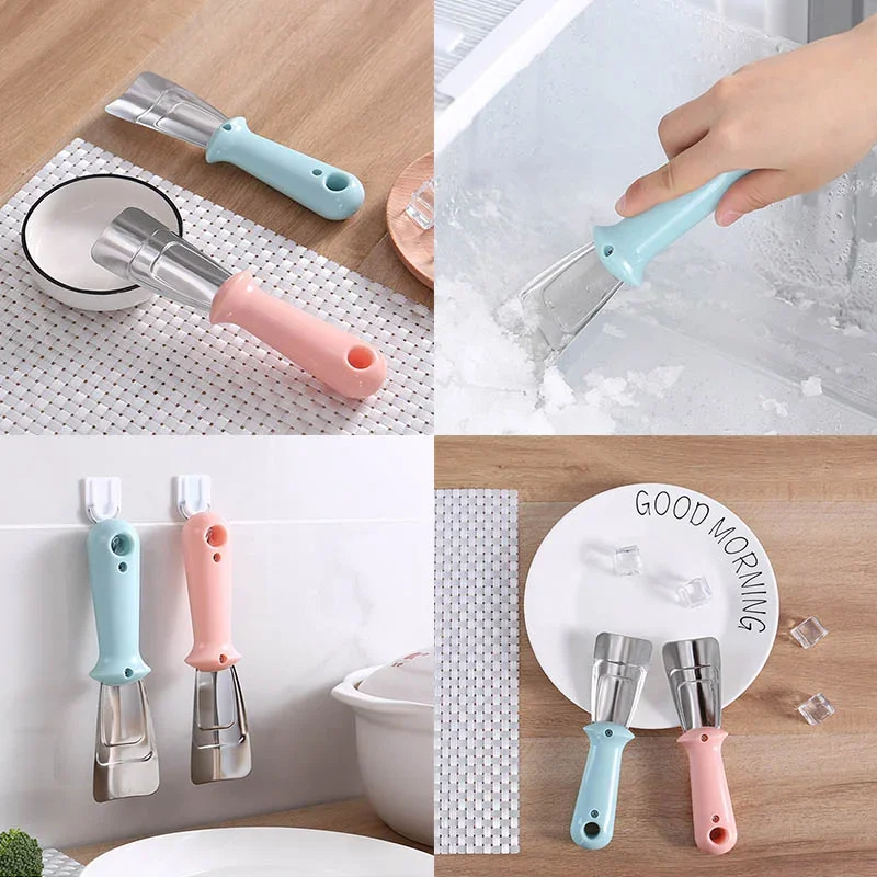 Kitchen Clean Gadget Portable Useful Fridge Accessories 1PC Defrosting Shovel Stainless Steel Freezer Ice Scraper Deicing Tool - 2