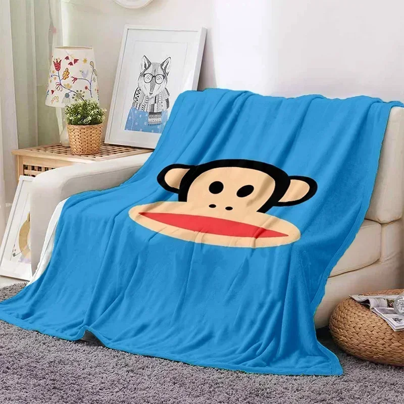 P-Paul Frank flannel living room, bedroom, sofa bed, children's picnic, warmth, comfort, portable blanket, birthday gift r2 4