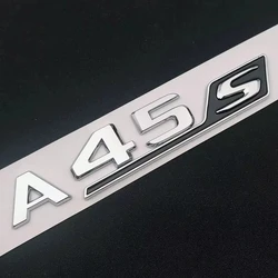 Premium Car Trunk Emblem Badge Logo Stickers - ABS Material, Sleek Design for Performance Vehicles (Chrome A45S)