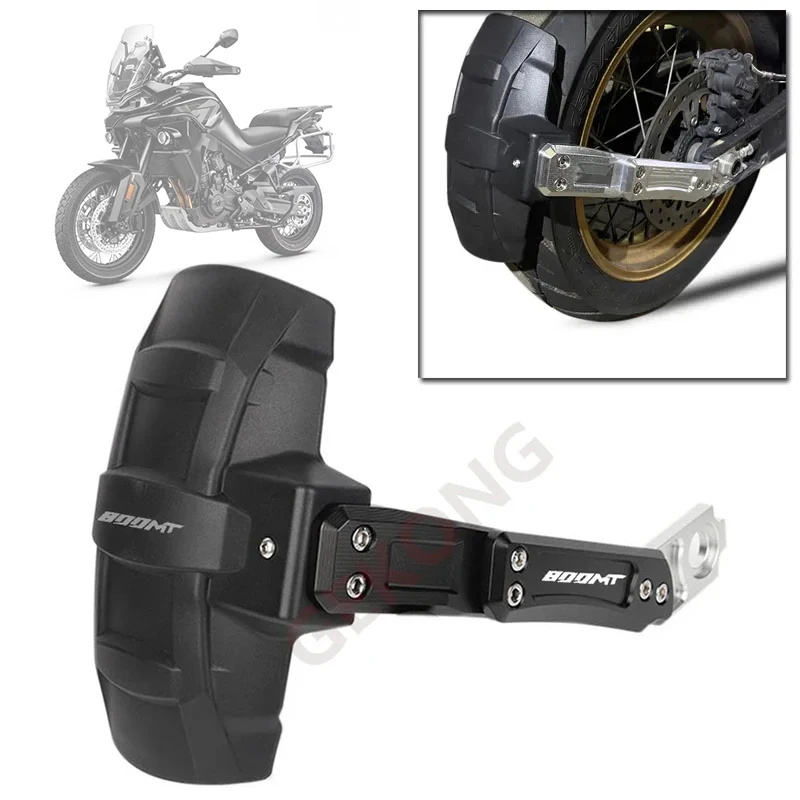 Parafango Posteriore Per CFMOTO 800MT - Nero, PC E Acciaio, Anti-fango, Facile Montaggio - Foto 3