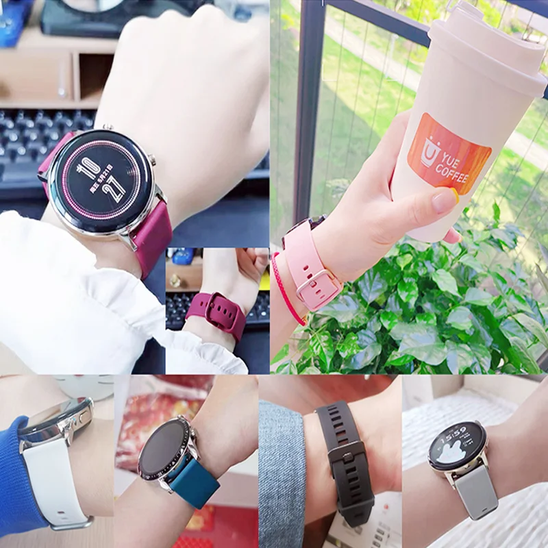 Versatile Silicone Sport Watch Strap - 20mm/22mm Bracelet