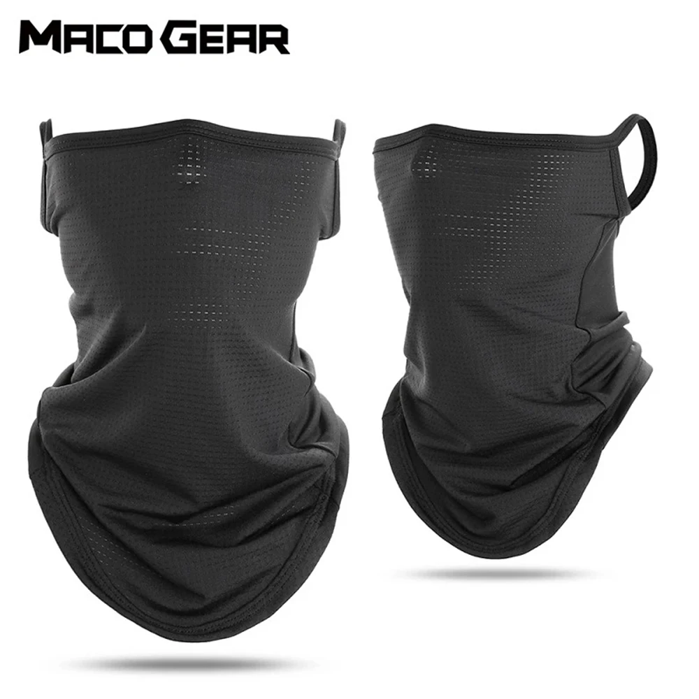 Men Summer Sports Mesh Ice Silk Bandana Running Tube Scarf Hiking Ski Fishing Hunting Cycling Snowboard Soft Scarves Women