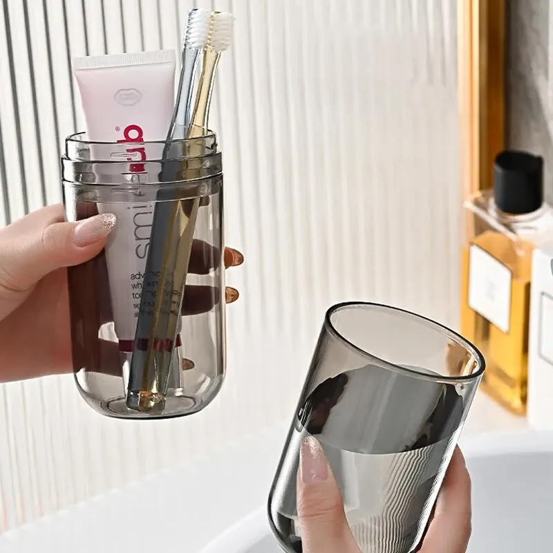 Toothbrush Storage Box Travel Portable Mouthwash Cup Toothbrush Storage Box Wash Teeth Cup Travel Supplies Dental Simple Premium Gifts