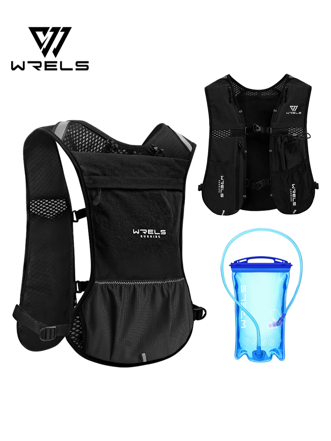 WRELS Atmungsaktive Hydrationsweste Leichter Outdoor-Sport-Camping-Kletter-Marathon-Rucksack Tragbarer Reise-Wasserrucksack – Detail 2