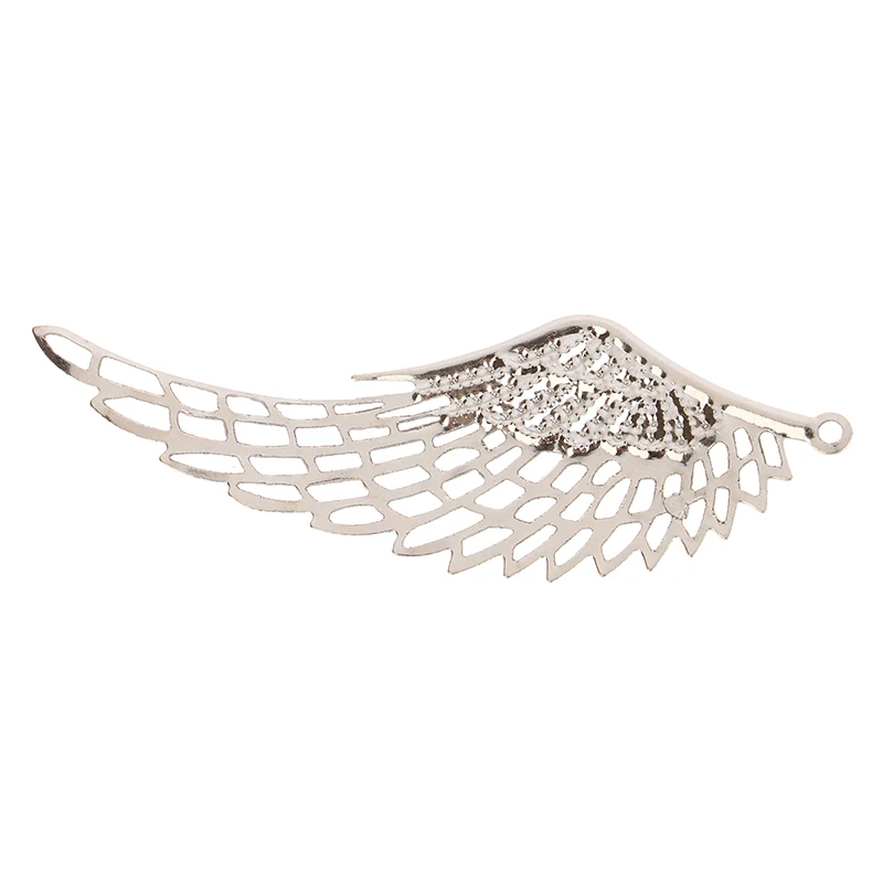 10 Stück filigrane Wraps Engels flügel Anhänger Metall Handwerk für DIY Kopf bedeckung Schmuck machen Accessoires Gold Farbe/Silber/Bronze – Detail 7