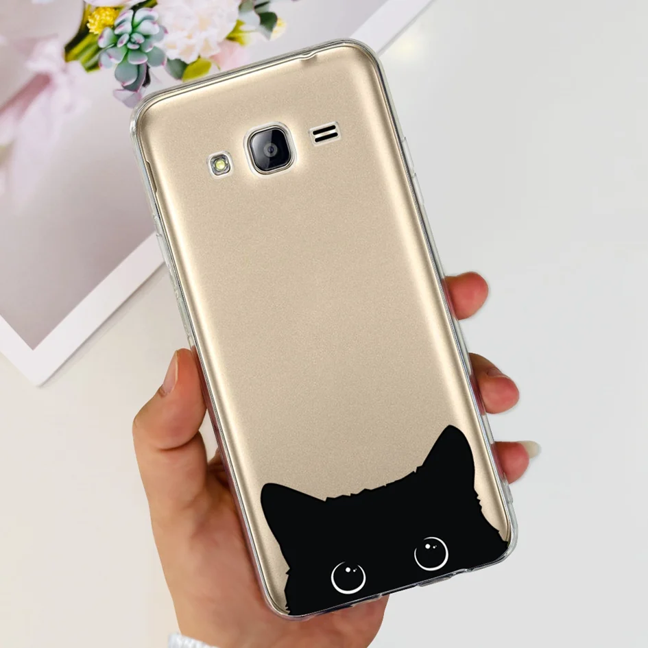 Clear Flower Design Soft TPU Silicone Phone Case