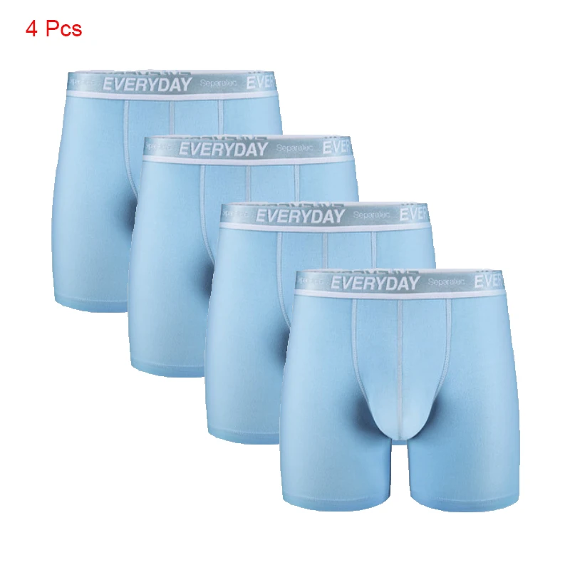 Separatec Men's 4 Pack Breathable Cotton Underwear Separated Pouch Everyday  Boxer Briefs Long Leg Boxer Mens Underwear Penis - Boxers - AliExpress