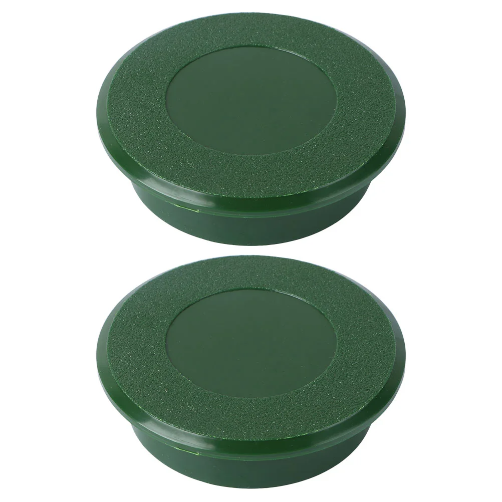 

2pcs Green Cup Covers Putting Green Hole Cover Hole Cups Green Cups Cover Golfing Backyard Practice Training Aids