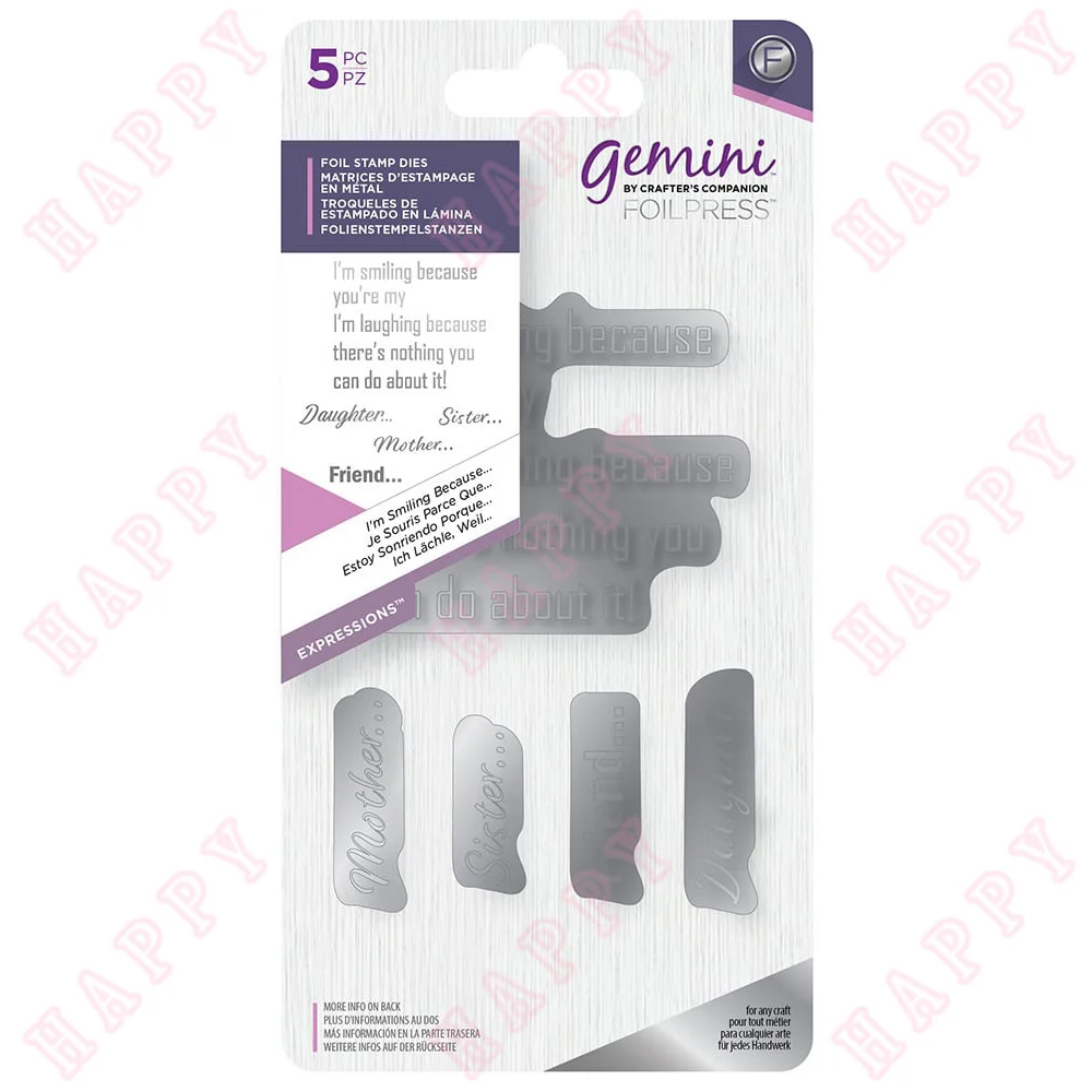 

Metal Cutting Hot Foil Smiling Because Various Scrapbook Bookmark Envelope Paper Craft Embossing Handmade Knife Mould Blade 2022