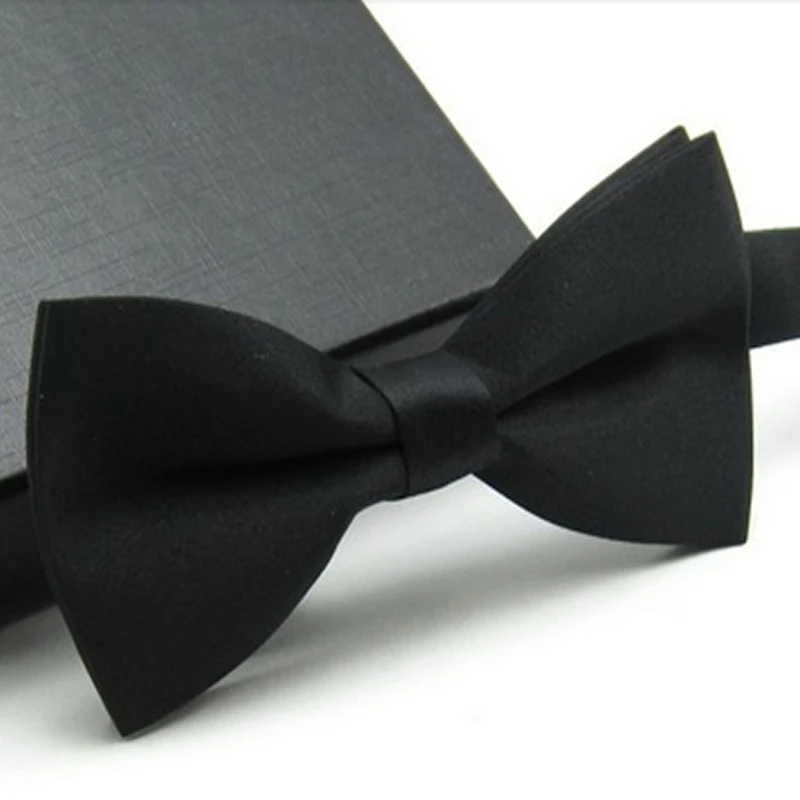 

Q0KB Men's Fashion Adjustable Tuxedo Solid Color Wedding Party Bowtie Bow Tie