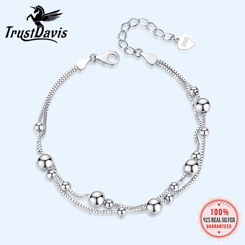 Pulsera De Plata 925 Con Dije Infinito Y Corazón - Ajustable, Regalo Perfecto Para Mujer, Con Caja De Joyería