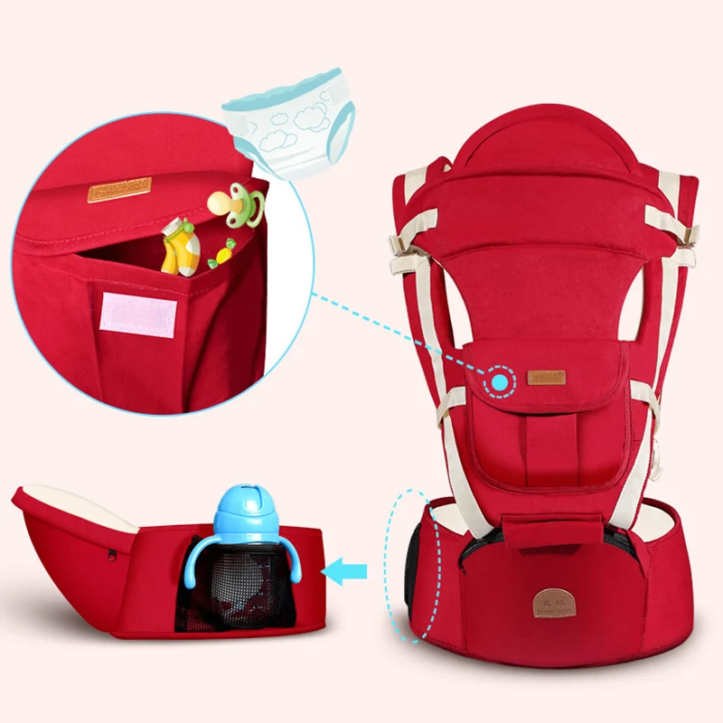 baby hip seat baby carrier sling baby carrier Non-slip Ergonomic 3 In 1 Infant Hipseat Front Facing Kangaroo Wrap for 0-48 Month