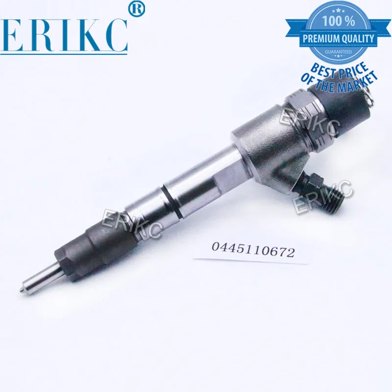 

ERIKC Full Body Injector 0 445 110 672 Common Rail Injector Assy 0445 110 672 Diesel Engine Spare Parts 0445110672