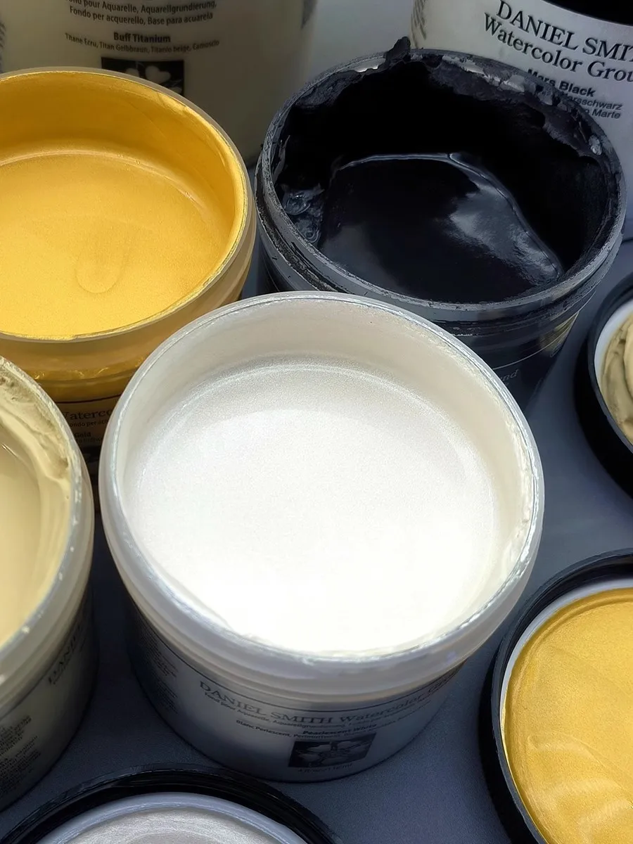 Daniel Smith Watercolour Ground 118ml acuarela Medium Gold/Black/White Ground For all surfaces Artist Painting Supplies 3