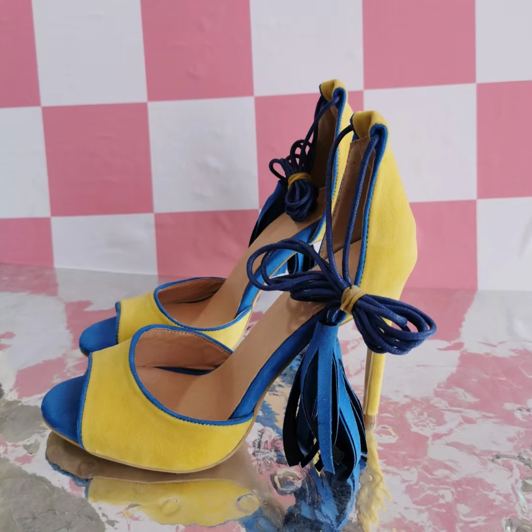 

SHOFOO shoes Fashionable women's high-heeled sandals Summer women's shoes About 11cm heel height Lady shoes Fashion show banquet