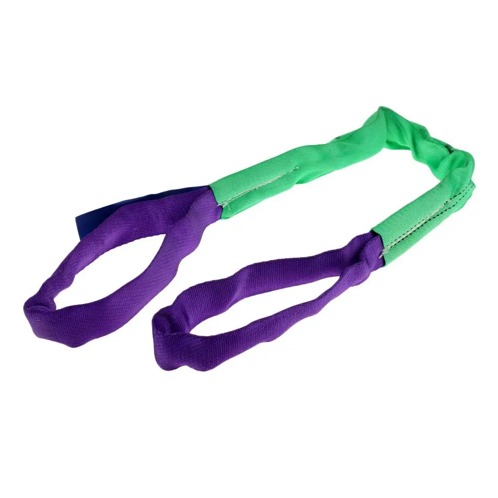 

2" Wide 2-Ply Strong Polyester Web Sling Lift Tow Strap Heavy Duty 4400 LBS