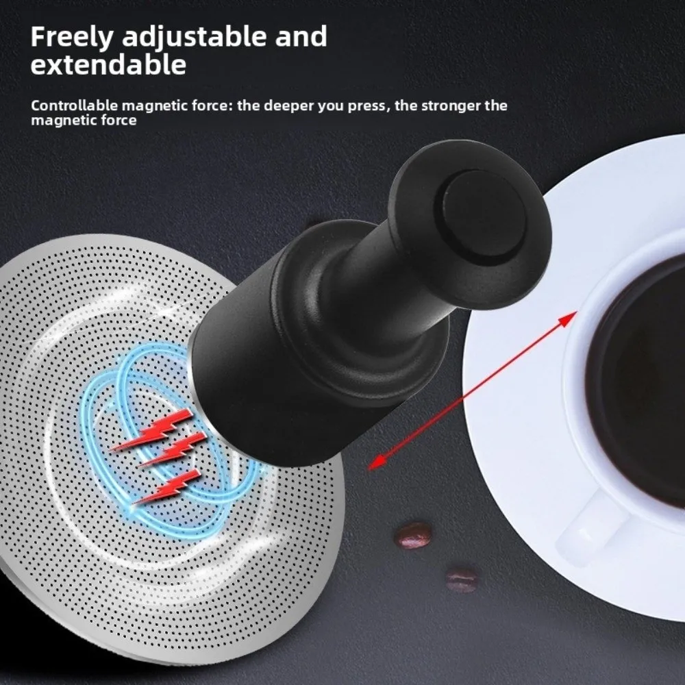 Magnetischer Kaffeefilter mit Saugpresse, Pulverfreier Kaffee-Puck-Sieb, Saugkaffee-Extraktionswerkzeug, Espresso-Zubehör – Detail 15