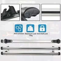 Universal Roof Racks Cross Bar 118cm Vehicles Universal Luggage Rack With Safety Lock Alu 150kg 5