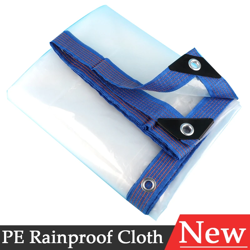 Thick 0.12mm Plastic PE Film Transparent Rainproof Cloth Balcony