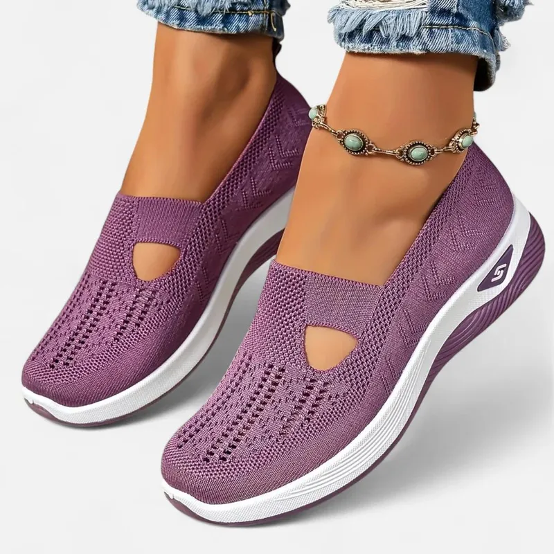 Breathable Mesh Flats Shoes Comfortable Slip