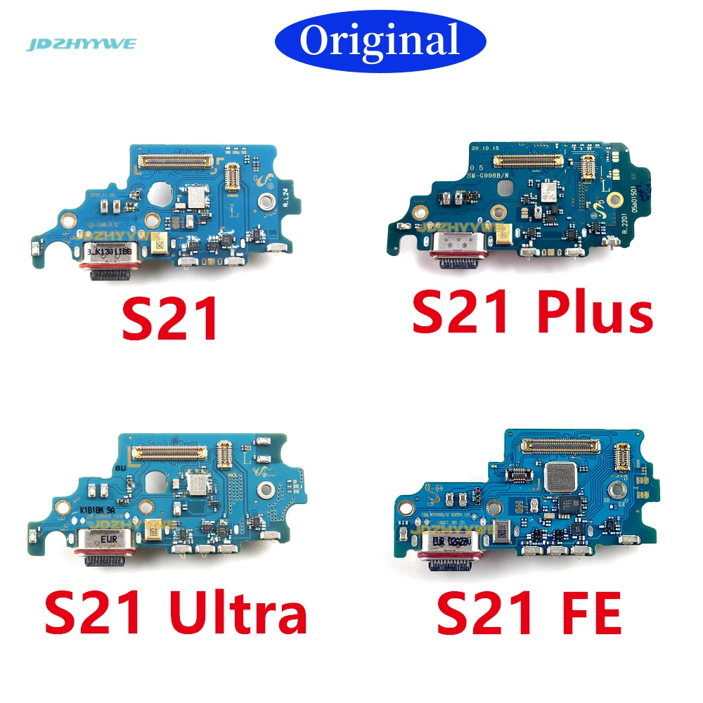 Оригинальный USB-разъем для зарядки с гибким кабелем для Samsung S21 Plus Ultra FE G991U G991N G991B G996B G998U G998B G99