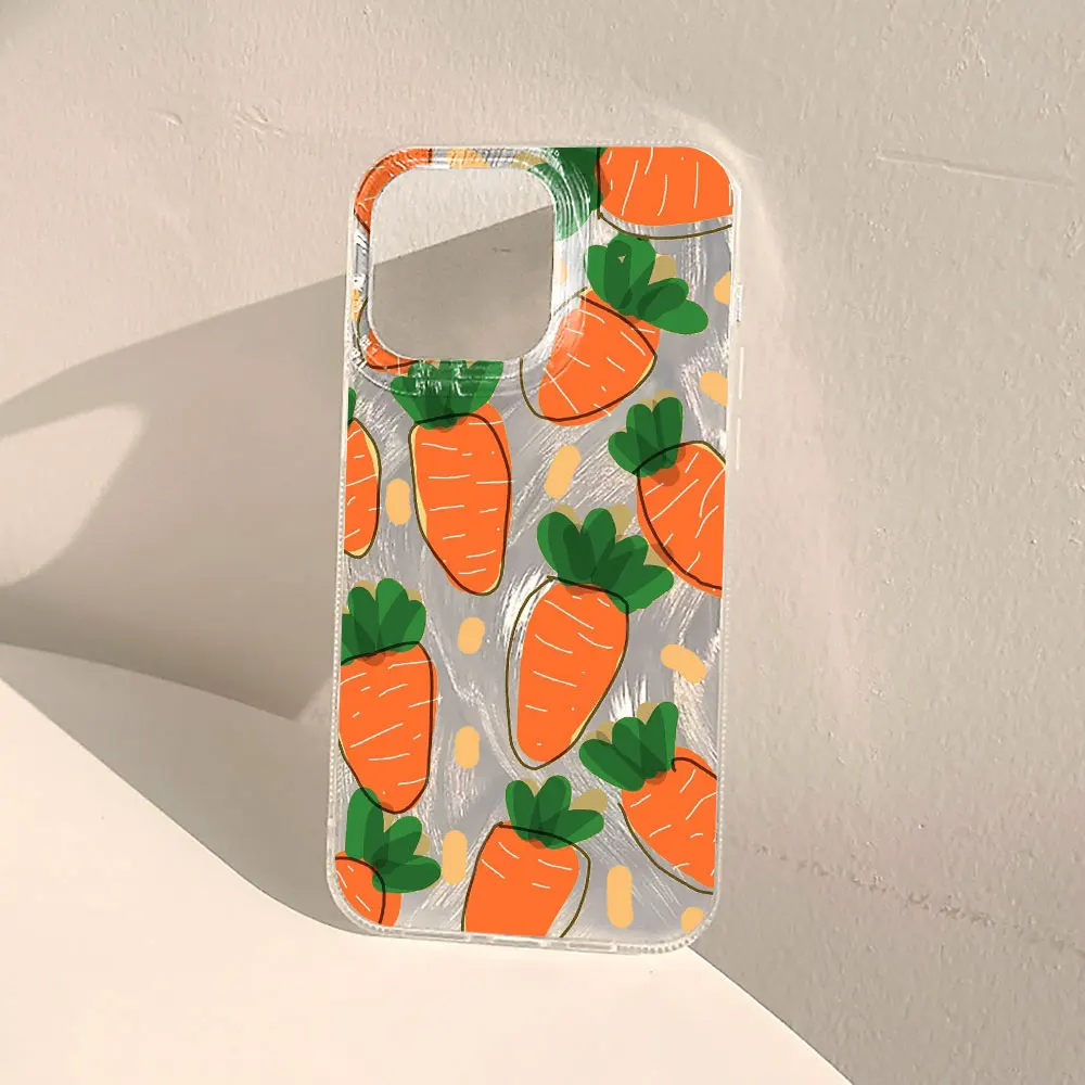 Shockproof Cartoon Carrot TPU Phone Case Cover