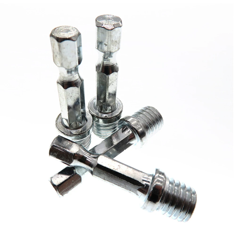 M10 M14 1/4 6mm Hexagon Connecting Rod Adapter Hand Drill to Polisher Drill Chuck Connection RodPower Tool Parts