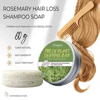 Rosemary Hair Loss Shampoo Soap Deep Cleansing For Hair & Scalp Massage,Strengthen Hair Roots Dry Damaged Hair Treatment Soap 1