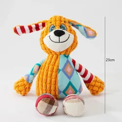 Interactive Bite - Resistant Squeaky Pet Chew Toy - Plush Animal Puzzle (Dog)