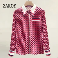 ZAROY Chemises de Luxe de Haute Qualité pour Femme, Blouses de Bureau à Manches Longues pour l'Automne 1