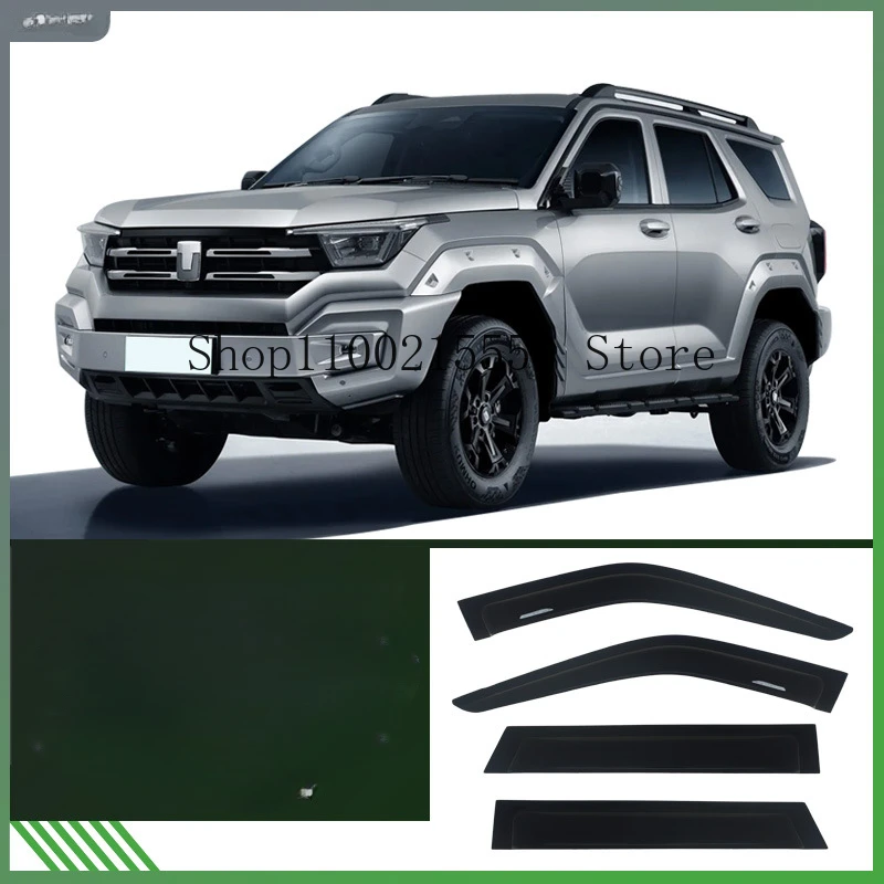 

For Great Wall GWM Tank 400 2023+ Sun and Rain Window Rain Eyebrow Appearance Upgrade Special Off road Modification Accessories