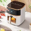Air fryer household smart touch screen reservation high power multi-function fully automatic new visual electric oven 4