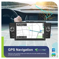 Podofo Autoradio 7 pouces HD à écran tactile, CarPlay sans fil, Android Auto, pour FIAT Punto 2005-20009/Linea 2007-2011, lecteur multimédia pour voiture, GPS, FM, WIFI, Bluetooth, Mirror Link, Autoradio, stéréo, commande au volant 6