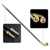 Chinese Style Brass Vintage Welding Pipe Traditional Men's Long Welding Smoking Pipe Dry Smoking Rod Welding Pipe Bag Smoking 1