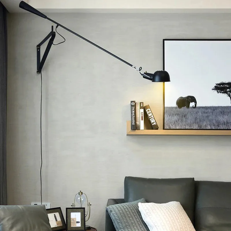 Modern Adjustable Swing Plug-In Wall Lamp 3