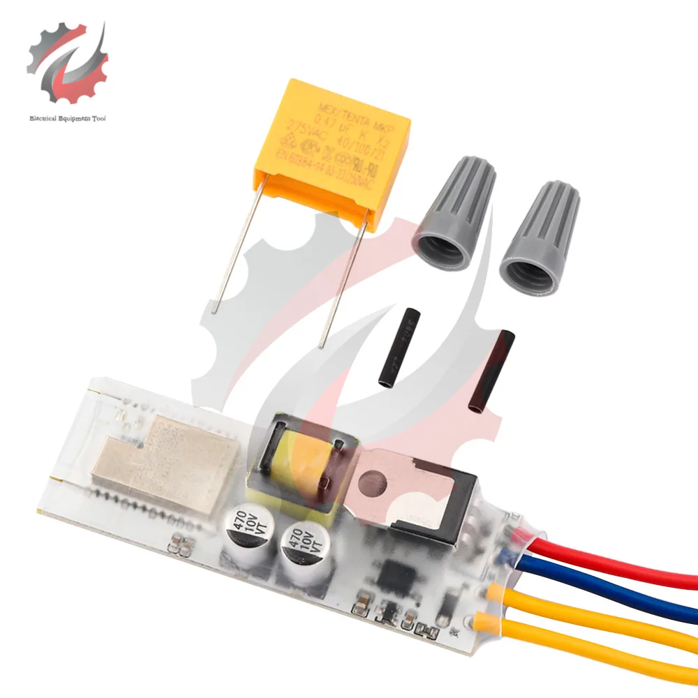 Ac 220V Wifi Intelligente Light Control Switch Module One Open Dual Control Bluetooth Mesh Switch Modification Module Smart Home