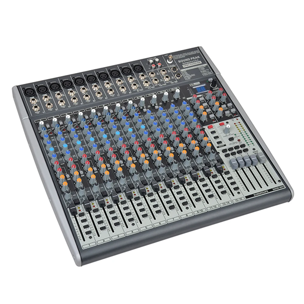 전문 디지털 오디오 음악 믹서, DJ 콘솔, X2442USB, 16 채널